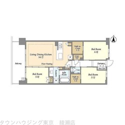 ドゥーエ町屋の物件間取画像